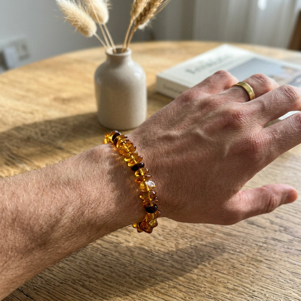 Baroque Dark Amber Bracelet