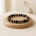 Obsidian, Hematite & Tiger's Eye Protection Bracelet