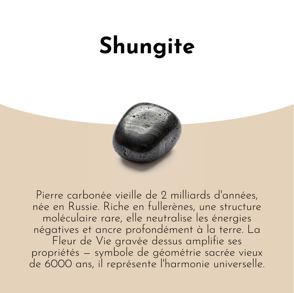 Plaque Shungite Protection Téléphone