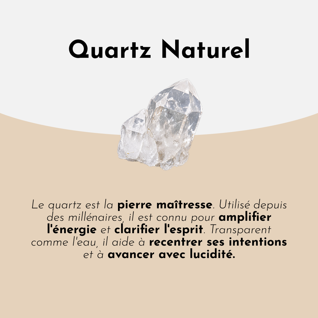 Collier Pendentif Quartz Pointe